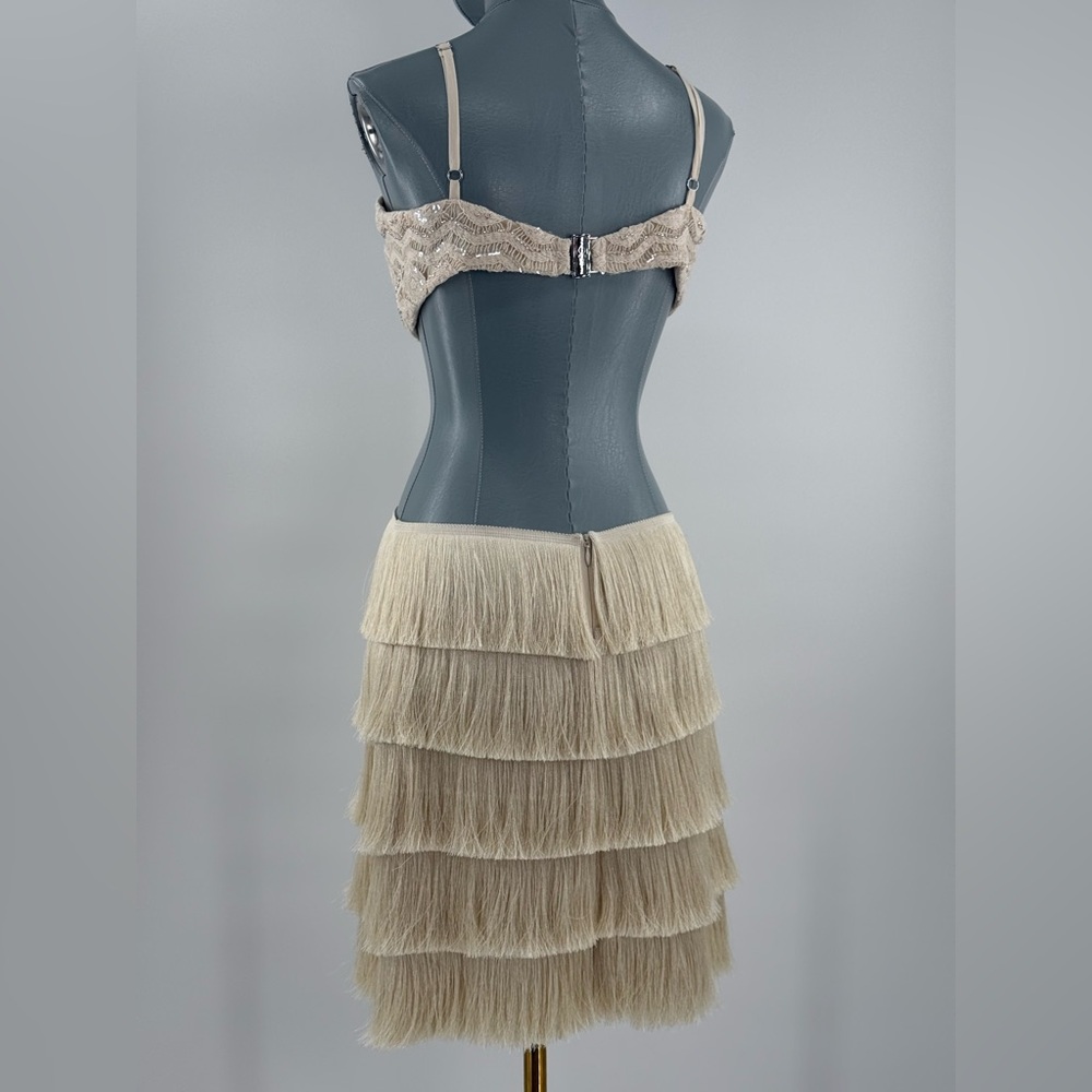 🆕 PATBO 🧿 NWOT Crochet Bloom Cut Out Mini Dress, Beige - Sz US 8 BR 40 - Picture 9 of 17